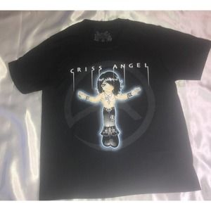 Mind Freak MF Apparel Cartoon Criss Angel Youth Shirt Size Medium